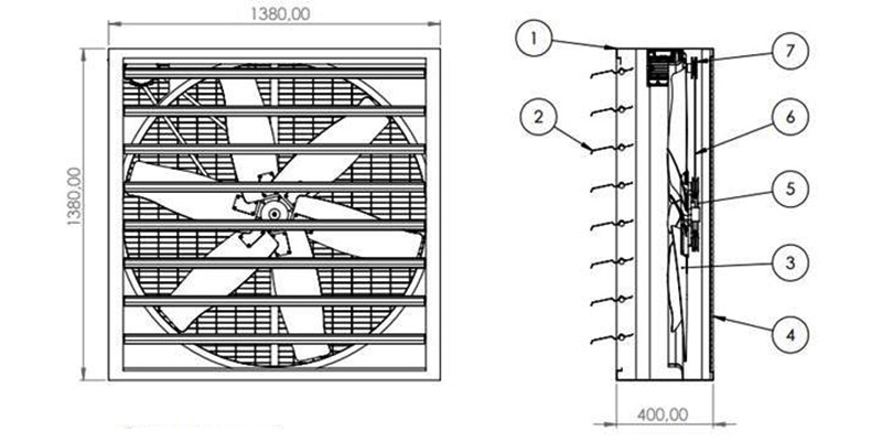 Modelo 1.380 x 1.380 mm spec